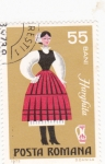 Stamps Romania -  traje típico de Harghita