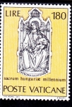 Stamps : Europe : Vatican_City :  sacrum hungarise millenium