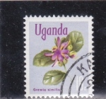 Sellos de Africa - Uganda -  flores