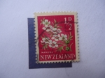 Sellos de Oceania - Nueva Zelanda -  Flora: Manuca.