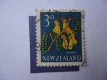 Stamps New Zealand -  Flora: Kowhai