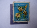 Stamps New Zealand -  Flora: Puarangi.