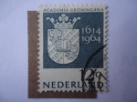 Stamps Netherlands -  Academia Agroningana-1614-1964.