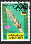 Sellos del Mundo : Asia : Yemen : Juegos Olímpicos de Verano 1972, Munich