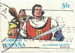 Stamps Spain -  CÓMICS. PERSONAJES DE FICCIÓN. EL CAPITÁN TRUENO. EDIFIL 3359