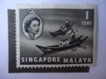 Stamps Singapore -  Singapore-Malaya.