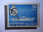 Sellos de Asia - Singapur -  Singapore-Malaya.