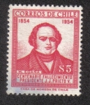 Stamps Chile -  Centenario de la muerte del presidente Joaquín Prieto