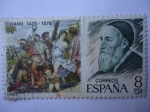 Stamps Spain -  Ede:2467 - Tiziano 1477-1576.