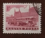 Stamps Hungary -  Trolebús 