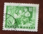 Stamps Hungary -  Cartera