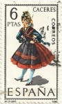 Stamps Spain -  TRAJES TÍPICOS ESPAÑOLES. GRUPO I. Nº 10 CÁCERES. EDIFIL 1776.