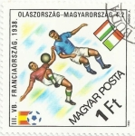 Stamps Hungary -  MUNDIAL ESPAÑA´82. FINAL DEL MUNDIAL FRANCIA´38, ITALIA 4-HUNGRIA 2. YVERT HU 2799