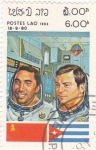 Sellos de Asia - Laos -  aeronáutica- astronautas