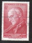 Stamps Chile -  Cardenal Jose Maria Caro