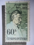 Stamps Czechoslovakia -  Violinista: Josef Suk 1874-1974.