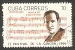 Sellos de America - Cuba -  II Festival de la canción, Eliseo Grenet