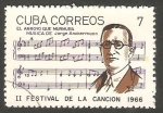 Stamps Cuba -  II Festival de la canción, Jorge Anckermann