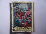 Stamps Spain -  Ed: 2540 -Día del Sello-San Esteban en la Sinagoga Óleo de J.de Juanes.
