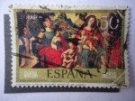 Stamps Spain -  Ed: 2542 - Desposorios Misticos Venerable Agnesio -J.de Juanes.- 