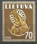 Stamps Lithuania -  SÌMBOLOS  RELIGIOSOS.  LA  VIRGEN.