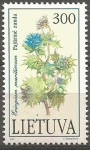 Stamps : Europe : Lithuania :  FLORES.  ERINGIUM  MARITIMUM.