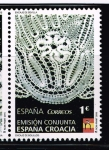 Stamps Europe - Spain -  Edifil  4958  Encaje de Bolillos.  Croacia-España.  Encaje de Sevilla.