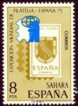 Stamps Spain -  Sahara Edifil 319 (1) Exposicion Mundial de Filatelia