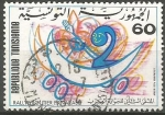 Stamps Tunisia -  COCHES  DE  CARRERA  DE  FORMA  DE  MEDIA  LUNA
