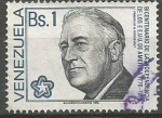 Stamps Venezuela -  BICENTENARIO  DE  LA  INDEPENDENCIA  DE  LOS  ESTADOS  UNIDOS  DE  NORTE  AMÈRICA.  F. D. ROOSVELT.