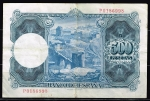 monedas de Europa - Espa�a -  Reverso de billete de 500 pesetas. 