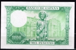 monedas de Europa - Espa�a -  Reverso de billete de 1000 pesetas. 