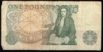 monedas de Europa - Reino Unido -  Reverso de billete de 1 libra.