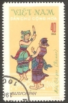 Sellos de Asia - Vietnam -  Danza tradicional