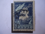 Sellos del Mundo : Europa : Grecia : Velero 1824 - S/g. 512.