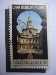 Stamps Italy -  1599- Tercer Cent. de la muerte del Arq. Francisco Borromine -1667.