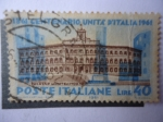 Stamps : Europe : Italy :  1861- Centenario Unita D´Italia- 1961 -Unidad Italiana.