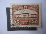 Stamps Indonesia -  Oficina Central de Correo-Kantor Pusat P.T.T- Republik Indonesia.