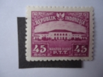 Stamps Indonesia -  Oficina Central de Correo-Kantor Pusat P.T.T- Republik Indonesia.