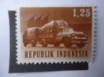 Sellos de Asia - Indonesia -  Transporte de Productros.