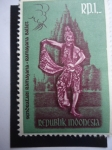 Stamps Indonesia -  Ramajana Ballet- Ramaya - Bailarín - Republik Indonesia.