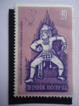 Stamps : Asia : Indonesia :  Ramajana Ballet- Bailarina Ramayana