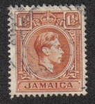 Stamps : America : Jamaica :  King George VI