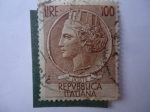 Stamps : Europe : Italy :  Moneda Antigua Siracusana.