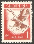 Stamps : Europe : Albania :  601 - 50 Anivº de la Independencia, Águila