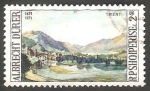 Stamps : Europe : Albania :  1303 - 500 Anivº del nacimiento de Albrecht Durer, Vista de Trient