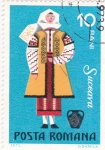 Sellos de Europa - Rumania -  traje típico de SUCEAVA