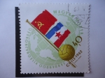 Stamps Hungary -  Chile 1962