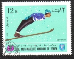 Sellos de Asia - Yemen -  Juegos Olímpicos de Invierno en Grenoble