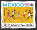 Stamps Yemen -  Juegos Olímpicos de Verano , México 1968